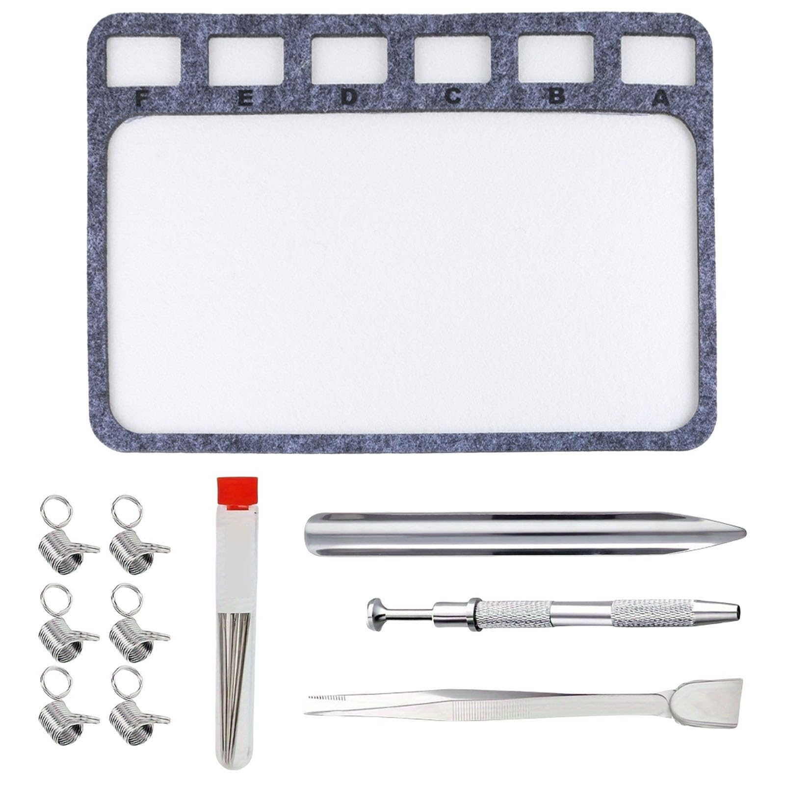 Jazuaiao Handcraft Beading Mat Set 11Pcs Study Felted Jewelry Making Boards Accessory with Alphabetical Bead Sorting Supplies Beading Mat
