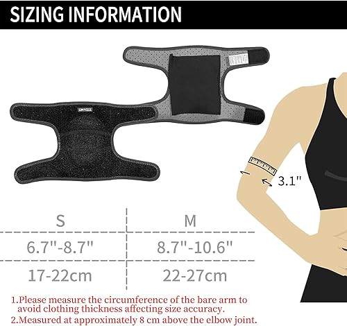 Miniatura 2 de ONTYZZ Rodilleras para Niños Elásticas de Algodón para Brazos Rodilleras Protectoras para Brazos para Esquí, Patinaje, Voleibol, Equipo de Seguridad
