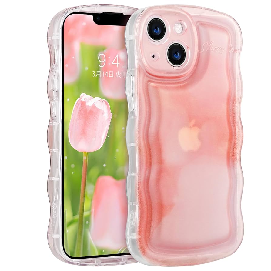 Amazon.co.jp: DUEDUE iPhone 13 mini ケース 波状のバンパー