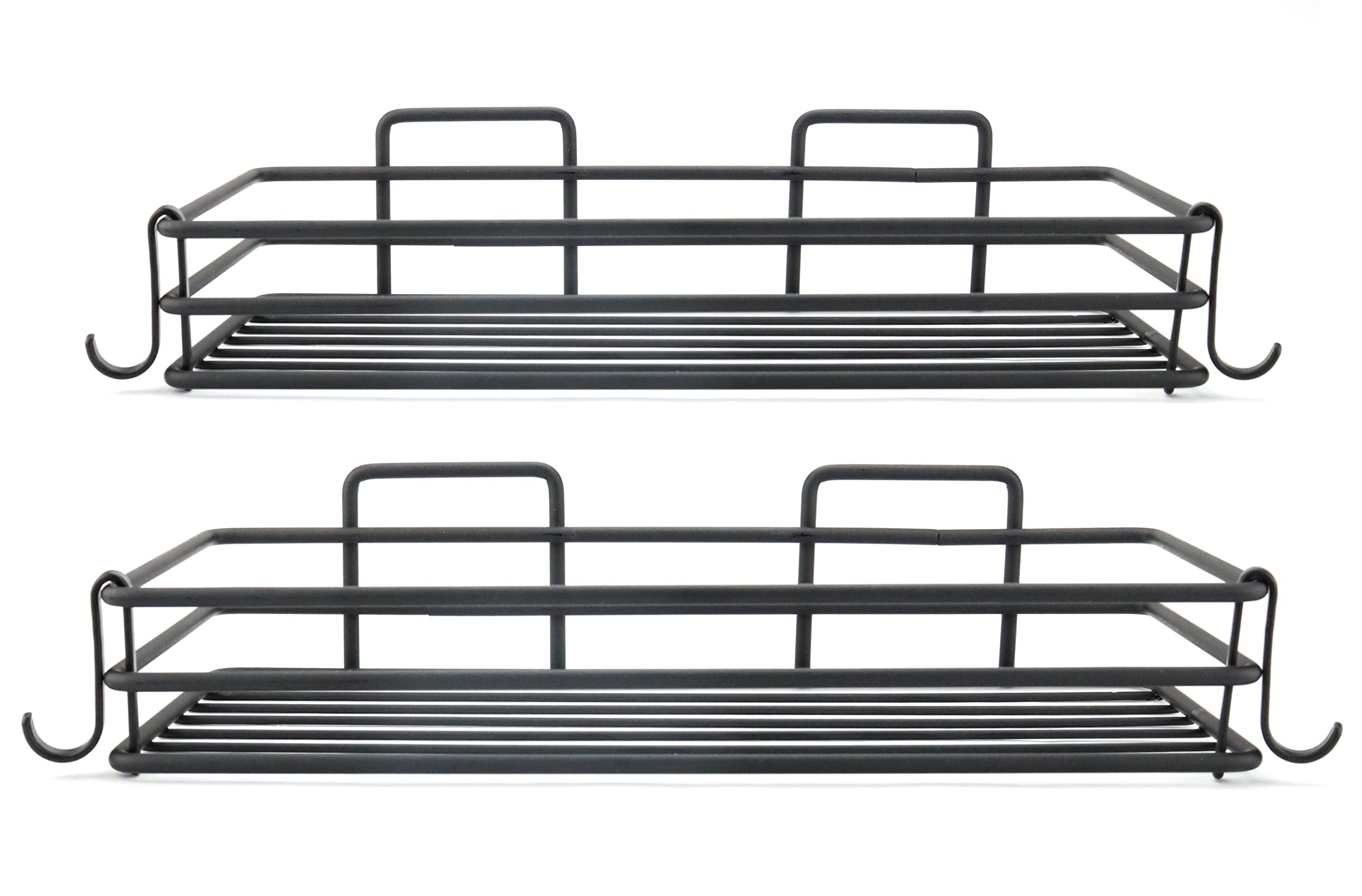 Shower Caddy Basket Shelf Bath Accessories Shampoo Holder Organizer No Drilling Wall Mounted Adhesive Bathroom Storage Black Stainless