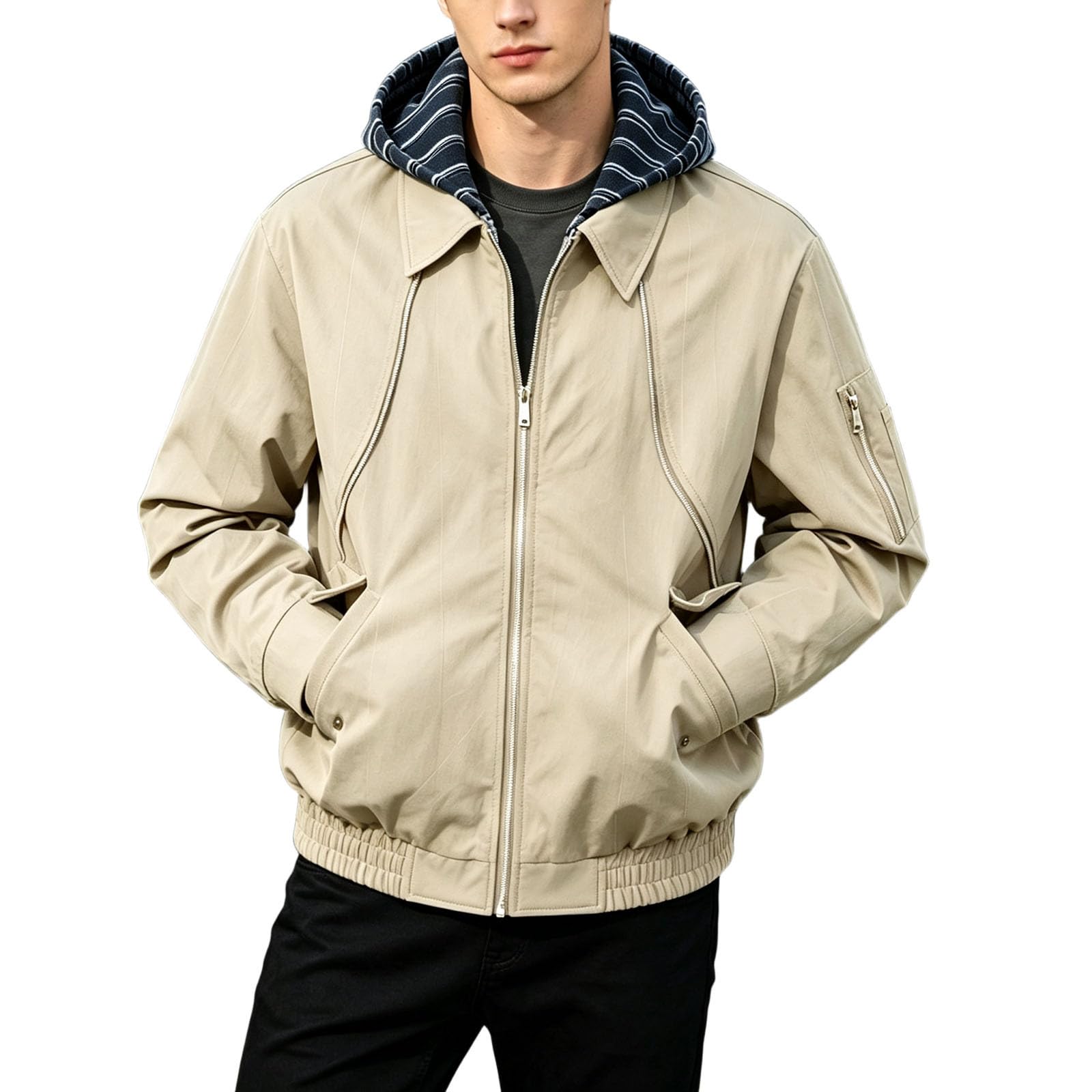 Bomberjacke Herren Outdoor Softshelljacke Winddichte Windbreaker