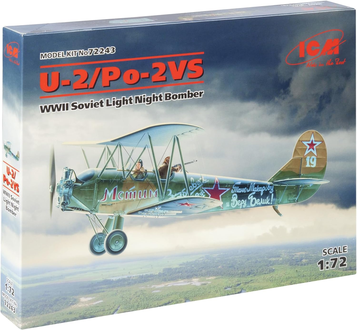 ICM ICM72243 1:72-U-2/Po-2VS, WWII Soviet Night Bomber