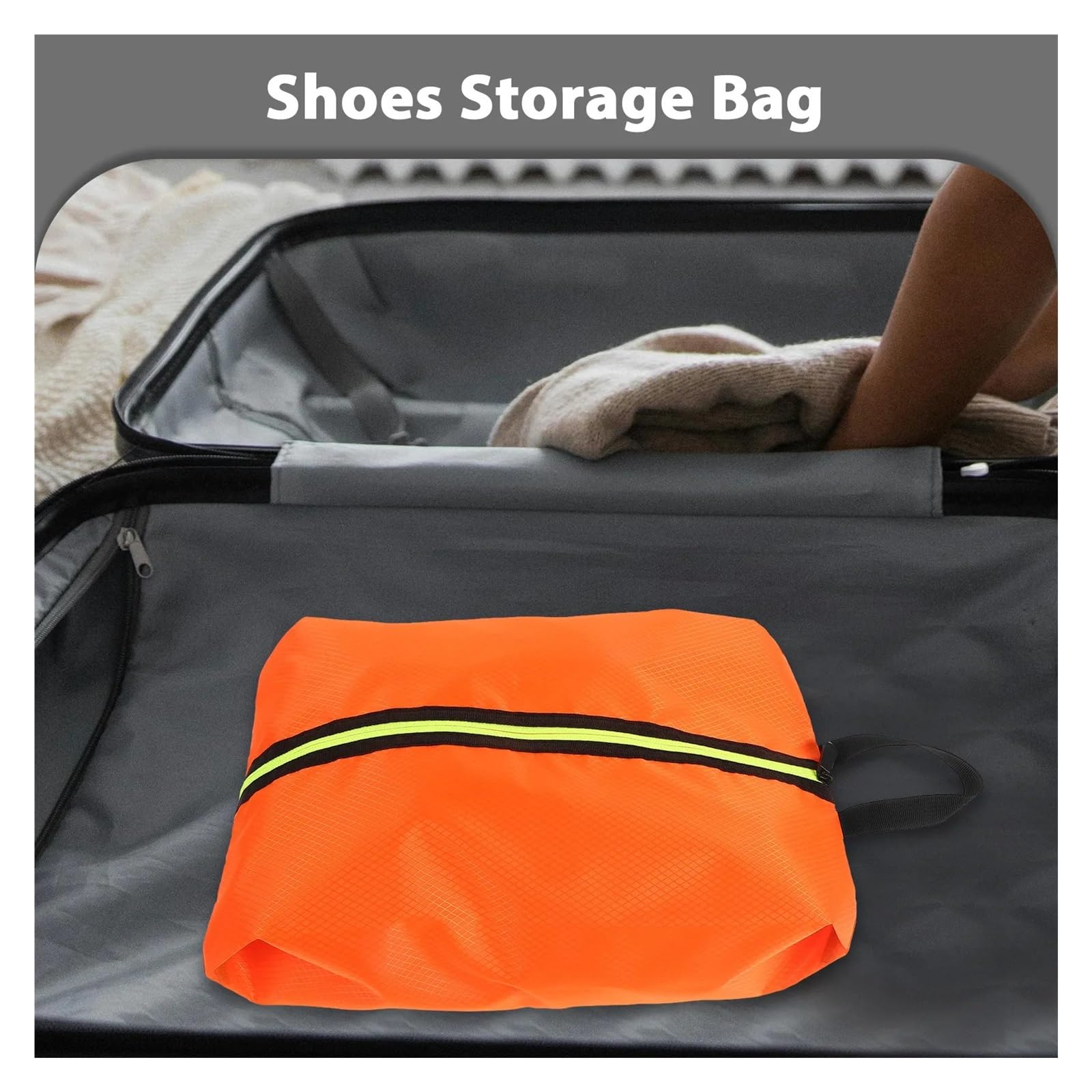 Borsa per scarpe Borsa porta scarpe for organizer da viaggio portatile | Con manico compatto for scarpe, custodia con cerniera, unisex
