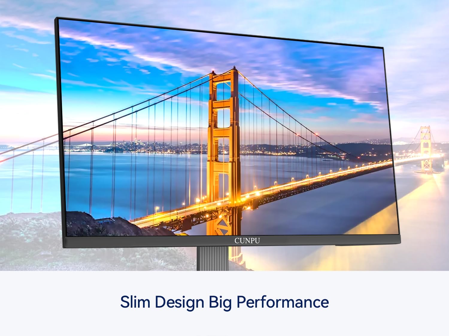 CUNPU 32" 4K IPS Monitor, 100% DCI-P3, 65W USB-C PD, 3-Side Ultra-Thin Bezel, Flicker-Free Eye Care, Ergonomic Adjustable, HDMI/DP, VESA 100x100 - Home/Office Entertainment image 6