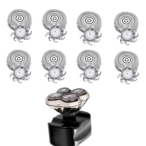 2 juegos de cabezales de repuesto para afeitadora de calavera Pitbull Gold Pro Shaver repuesto (8 piezas)