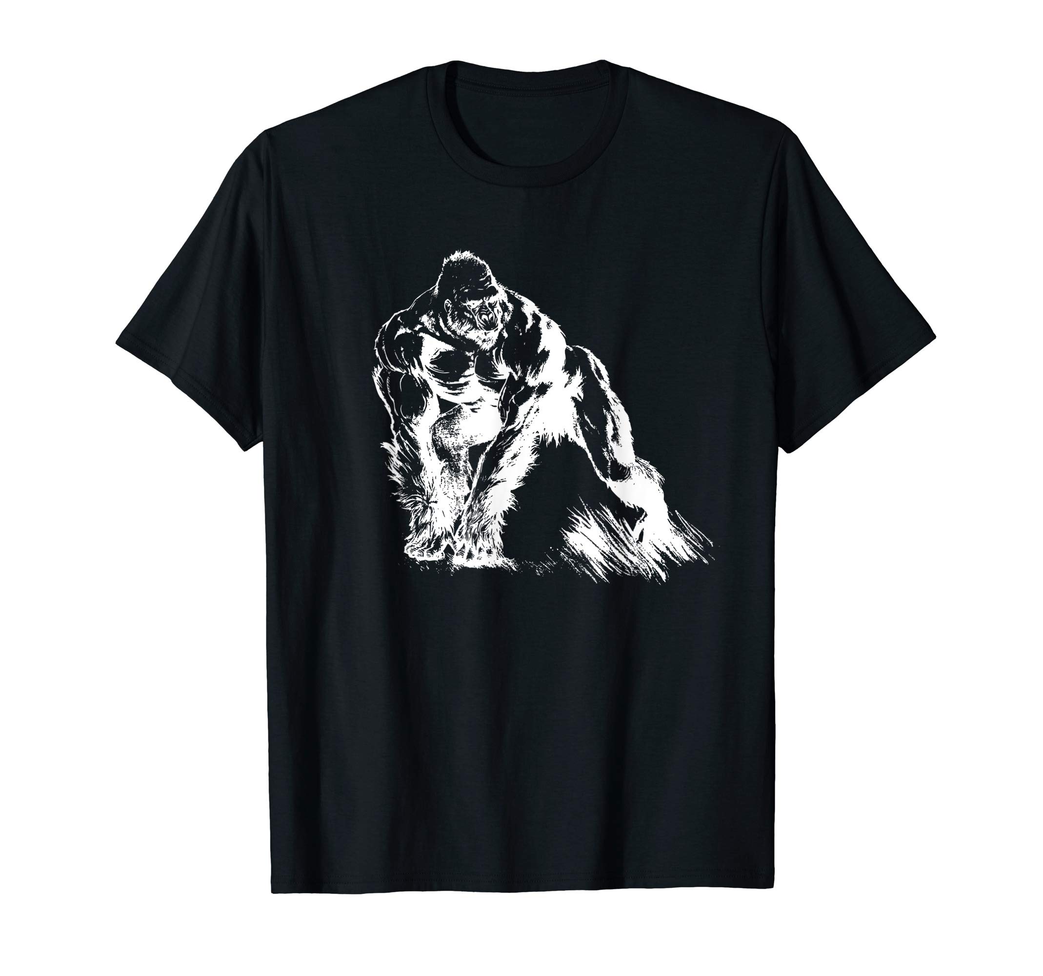 Silverback Gorilla Ape ApparelBuff Alpha Silverback Gorilla Art Design T-ShirtOEKO-TEX STANDARD 100