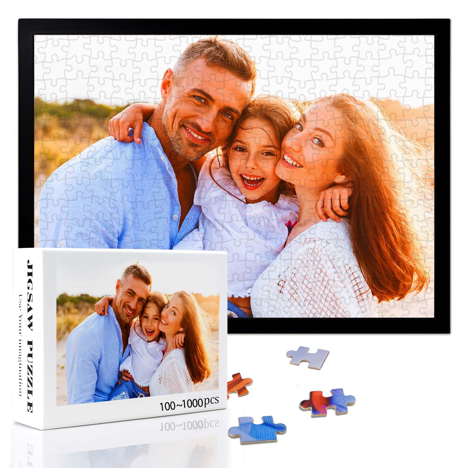 Lihome Custom Puzzles from Photos – Personalized Puzzle Gift for Adults & Kids, Perfect for Birthday, Valentines Day, Mothers Day, Fathers Day,