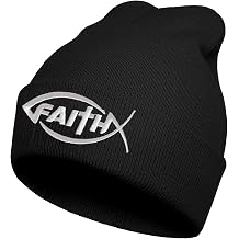 Embroidered Beanie Hat for Men Women