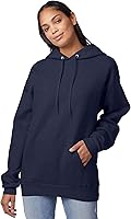 Vista 53 de Hanes EcoSmart Hoodie, Midweight Fleece, Pullover Hooded Sweatshirt for Men Negro