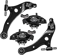 Vista 126 de Detroit Axle - 4 brazos de control de extremo delantero para Nissan Frontier Xterra 2000-2004 Brazos de control inferior y superior con rótulas