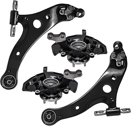 Miniatura 82 de Detroit Axle - Kit de 4 brazos de control delanteros para Chrysler 300 Dodge Challenger Charger Magnum, 2 brazos de control delantero inferiores con