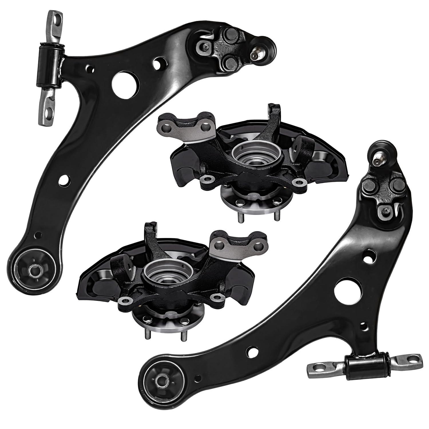 Detroit Axle - Front Steering Knuckles Wheel Hubs Assembly Lower Control