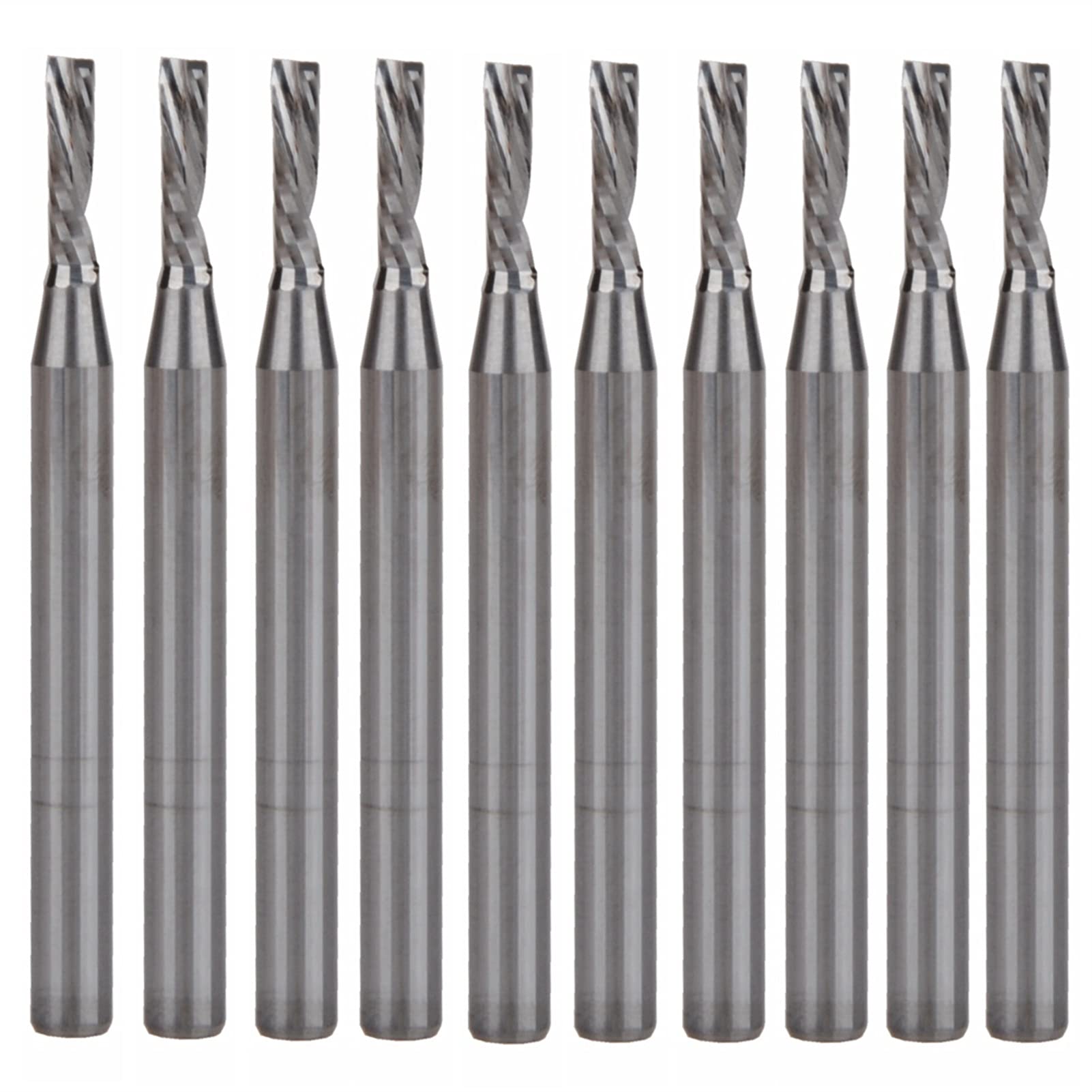 TTT. Codolo 10 pz/Set 2 / 8mm Mulini a Sinistra Mulini a Sinistra Single- Flauto Down Taglio frese frese a Spirale- Bit da Taglio in Legno