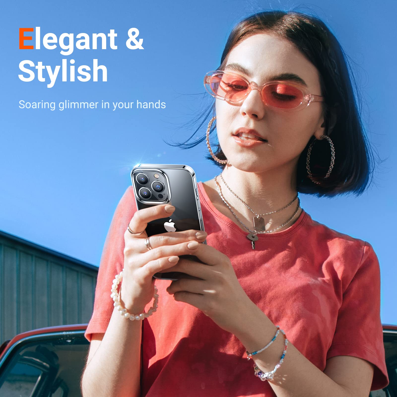 TORRAS Crystal Clear iPhone 13 Pro Max Case, Upgraded [AntiYellow