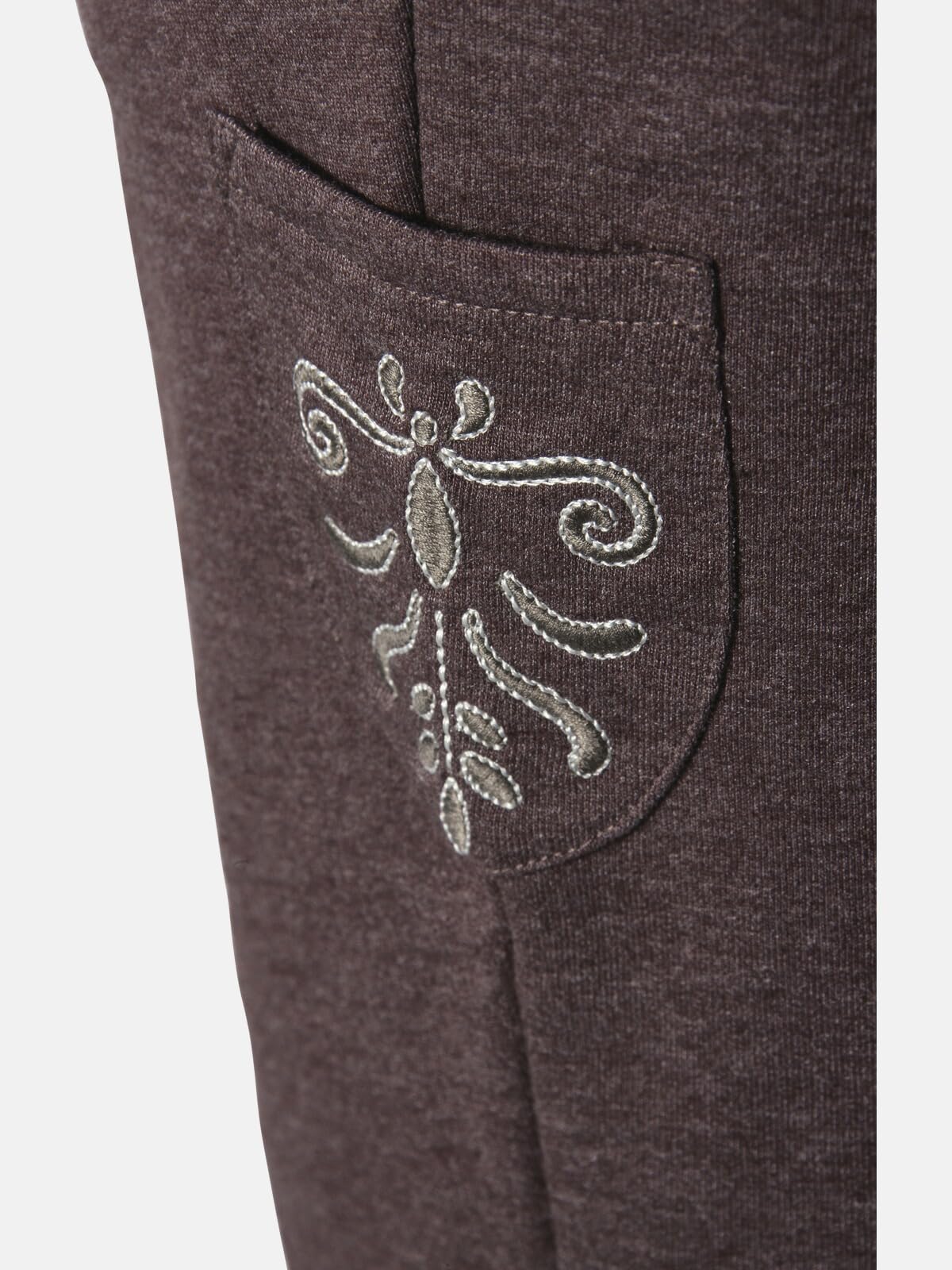 Jan Vanderstorm Herren Sweatbermuda Dennik | Trachtenhose | Lederhose-Look | Oktoberfest