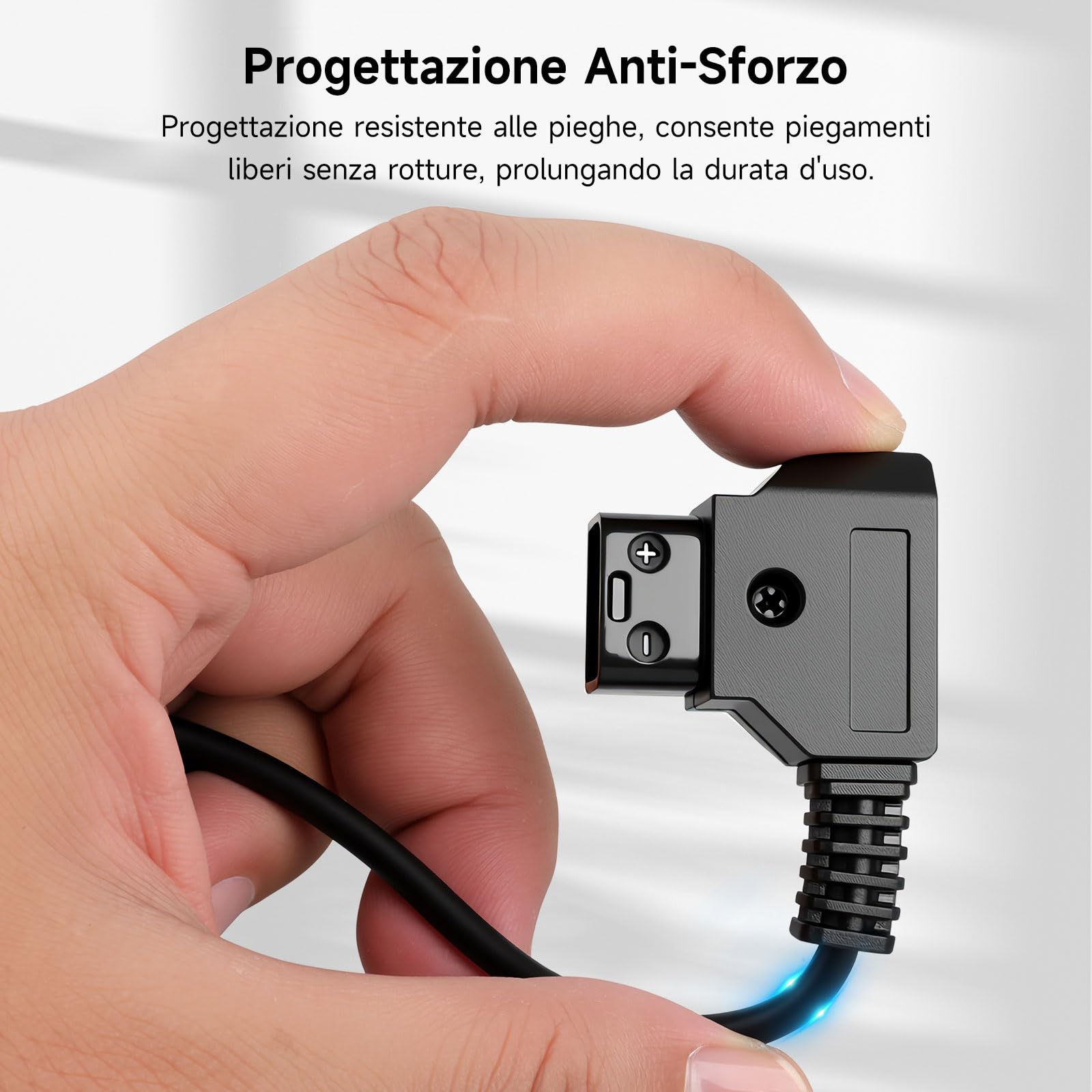 Alvin's Cables NP FZ100 Dummy Batteria a D Tap Cavo di Adattatore di Alimentazione a Spirale Coiled Cable per Sony A7III A7RIII A7SIII A9 ILCE-9 Fotocamera Digitale