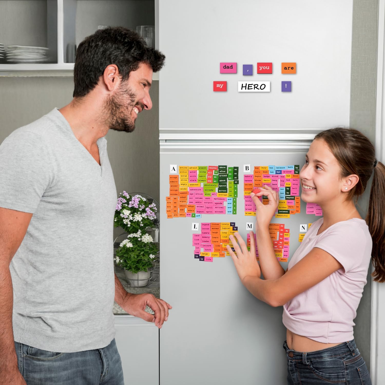1138 PCS Colorful & Complete Poetry Magnets Kit, Word Magnet for Fridge, Poem Magnet, Magnetic Words for Fridge, Sentence Building, Poetry Tiles Magnets, Create Poems, Conversations - Simply Magic - Image 6