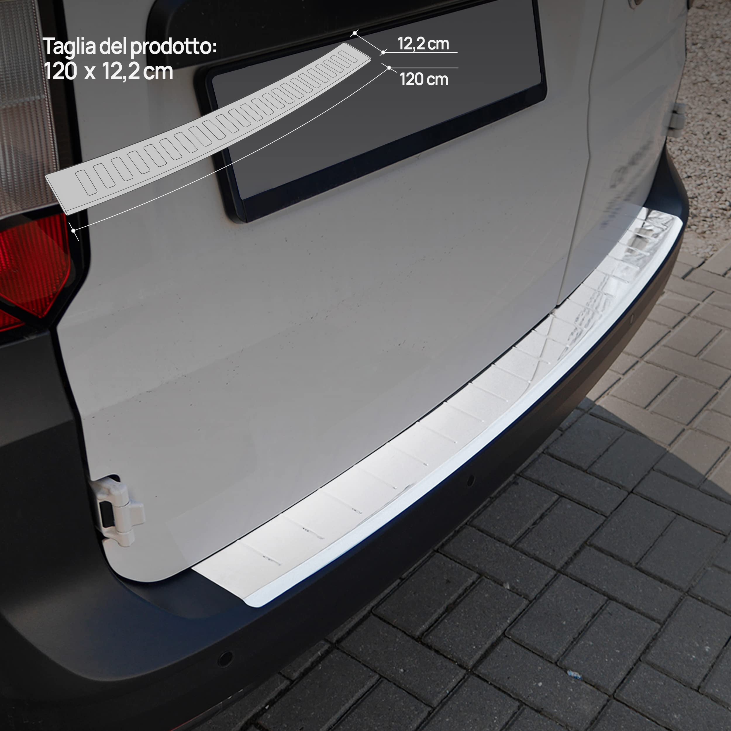 Protezione paraurti posteriore VW Golf 8 (2020-Up) Cod. FPVWG8HB
