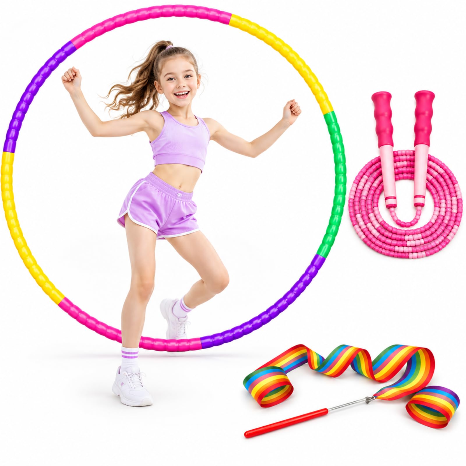 3PCS Hula Hoops for Kids