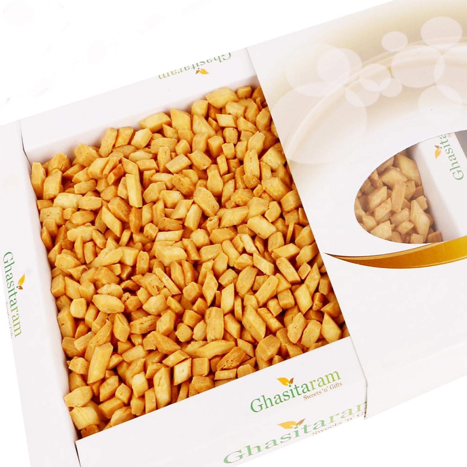 Ghasitaram Gifts Snack Mini Katli Namkeen 400 GMS |Gift for Diwali,Holi,Rakhi,Valentine,Christmas,Birthday,Anniversary,Gift for Her,Him,Mothers Day,Fathers Day|-image-32