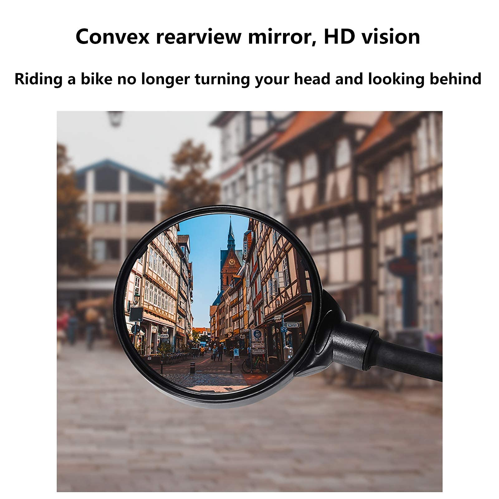 Rétroviseur De Vélo 360 ° Rétroviseurs Universels Rotatifs Pour Guidon De Cyclisme, Miroir Grand Angle Réglable Pour Vélo De Route