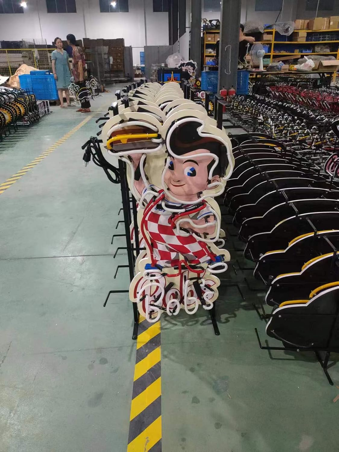 Neon Signs for Wall Decor Compatible For Bob's Big Boy Restaurant Burger Sign Light Lamp With Hd Vivid Printing Tech Artwork Absbvvvd Neon Glass Tubing - Image 5