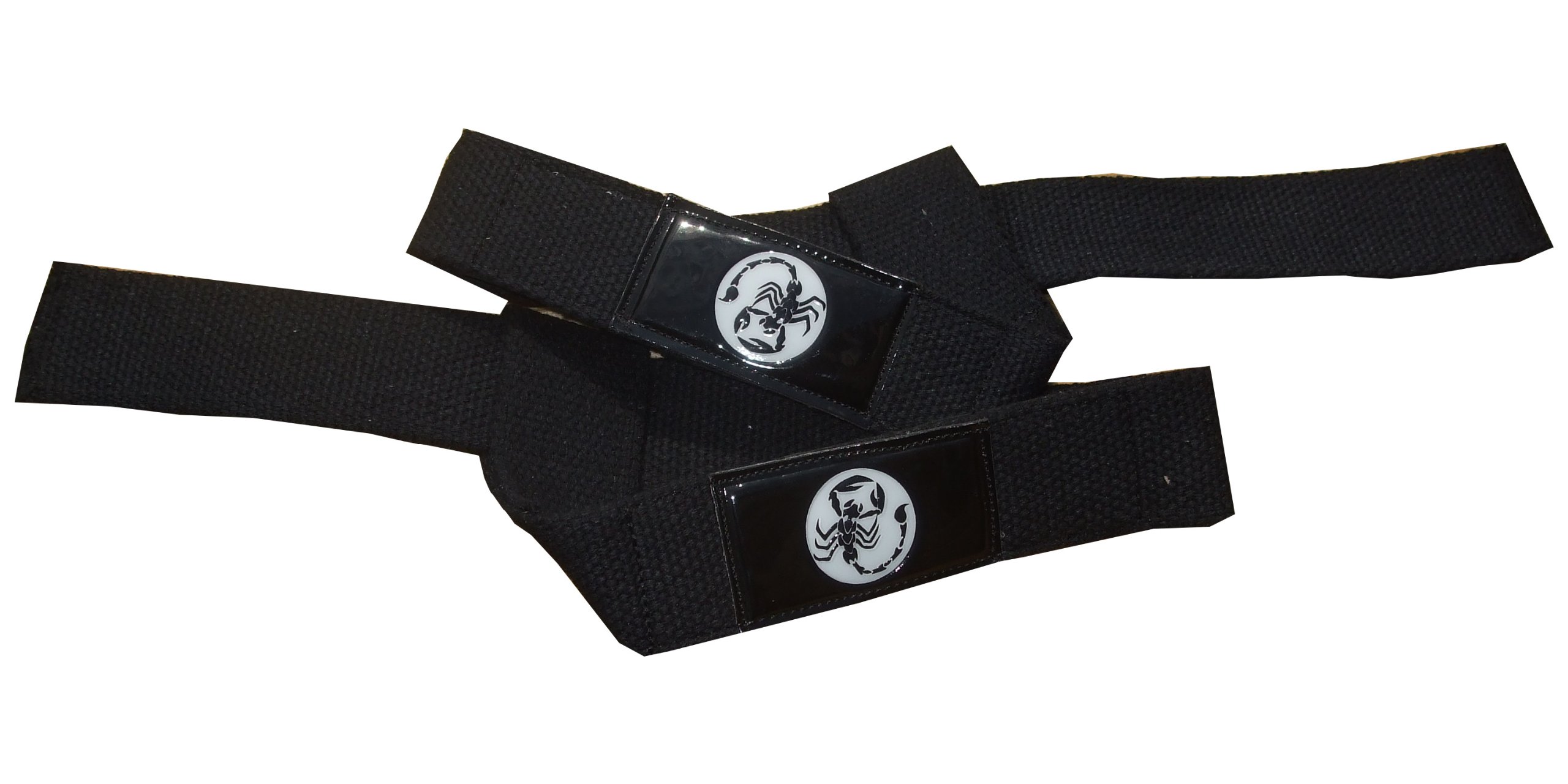 Scorpion Power Lifting Men's Heavy Duty Pair of Padded Weight Lifting Straps - Black, One Size
