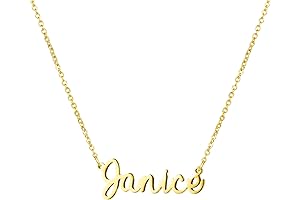 Awegift Personalized Name Necklace for Janice: A Timeless Treasure