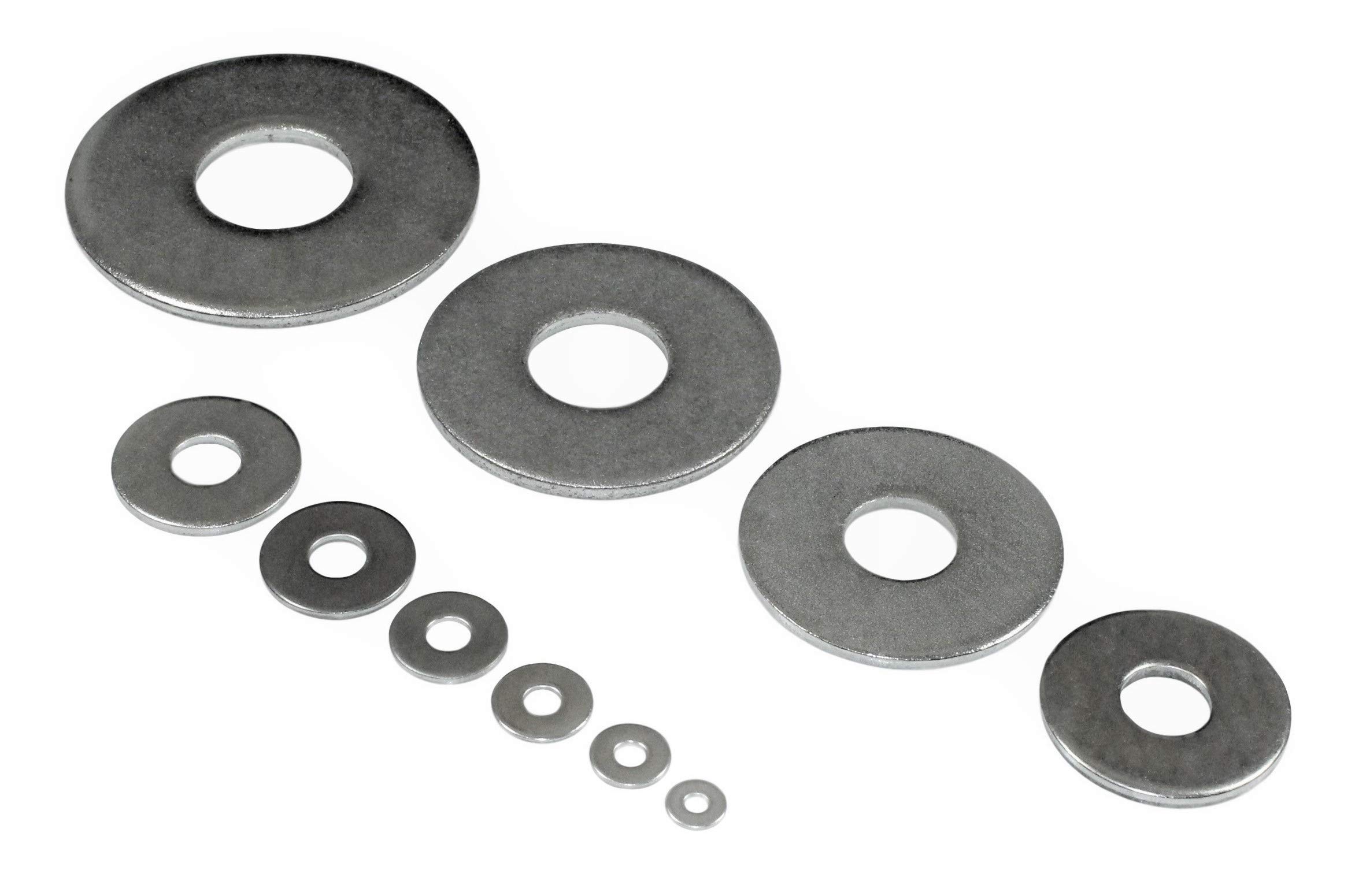 SN-TEC Große Edelstahl Unterlegscheiben Edelstahl Rostfrei A2 | 3,2 bis 26mm innen | 9,0 bis 72mm aussen (Mengenauswahl von 5 bis 1000 Stück möglich) (500, Innen 10,5 / aussen 30,0mm)