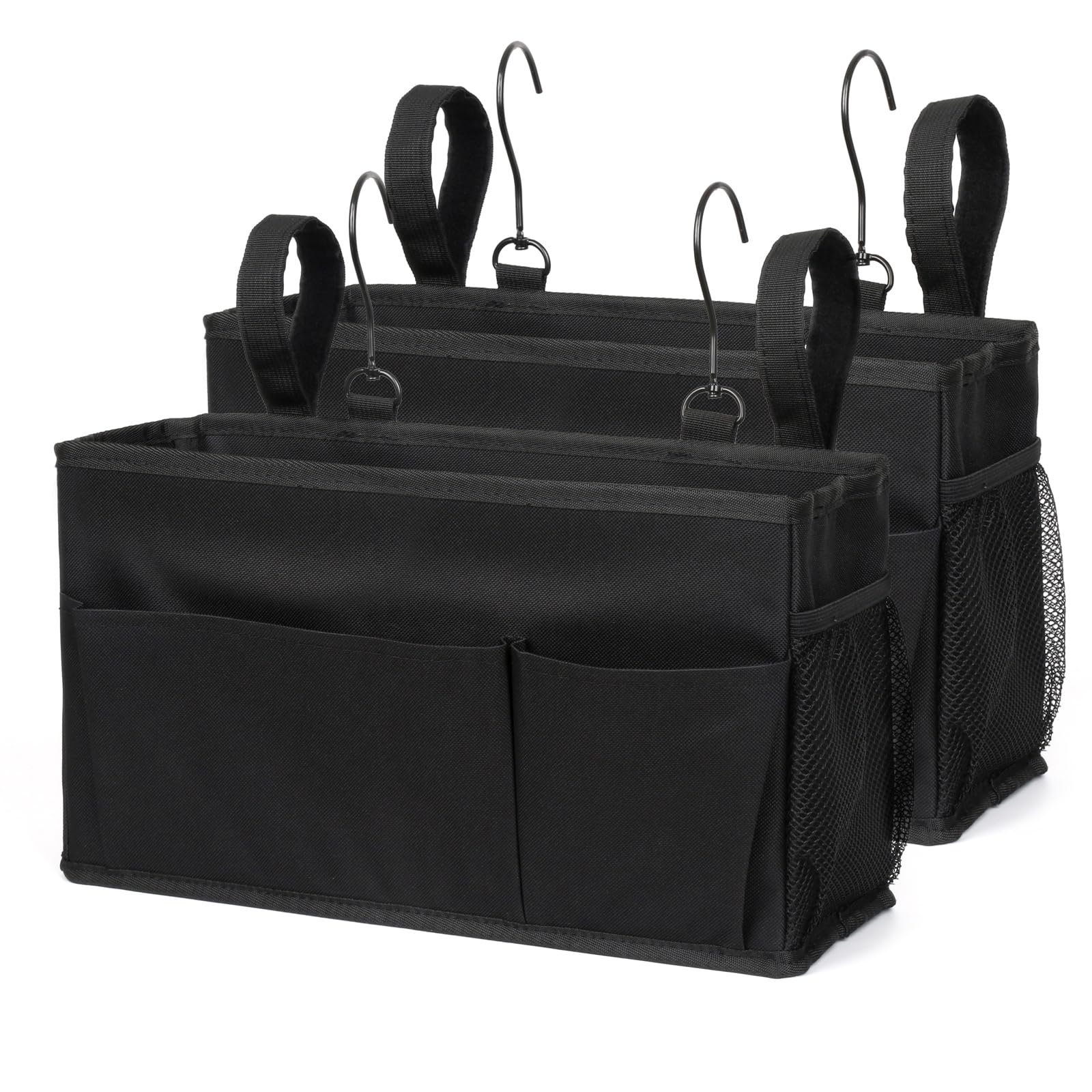 Valleycomfy Bedside Caddy with Pockets Hook for Bunk Bed, Shelf, Sofa