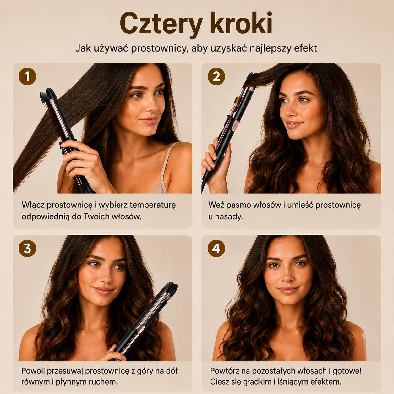 Golden Goods 2 w 1 Prostownica i Lokówka – Black/Rosé Edition – Profesjonalna prostownica z 12 ustawieniami temperatury do 230°C i wyświetlaczem LCD – Do wszystkich rodzajów włosów