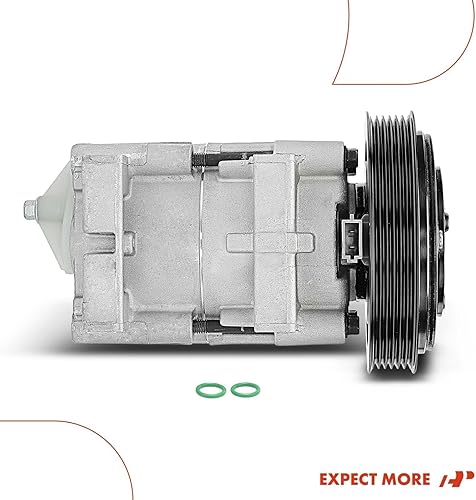 Miniatura 9 de A-Premium Compresor de aire acondicionado de CA con embrague compatible con Ford F-150 1990-1996, F-250 1990-1995, F-350/F-53 Chassis 1990-1995,
