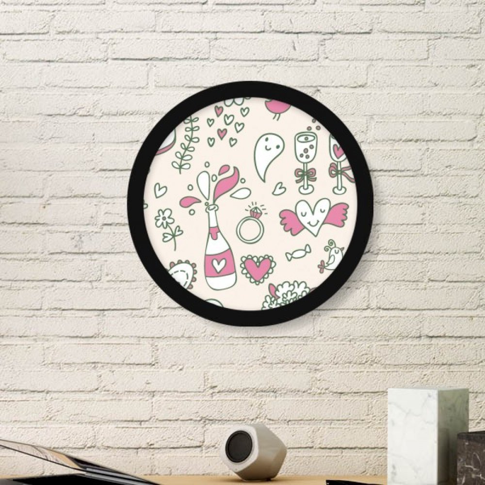 Peinture Cadre Photo en Bois Ronde Noir DIYthinker Grand Format Décoration Murale