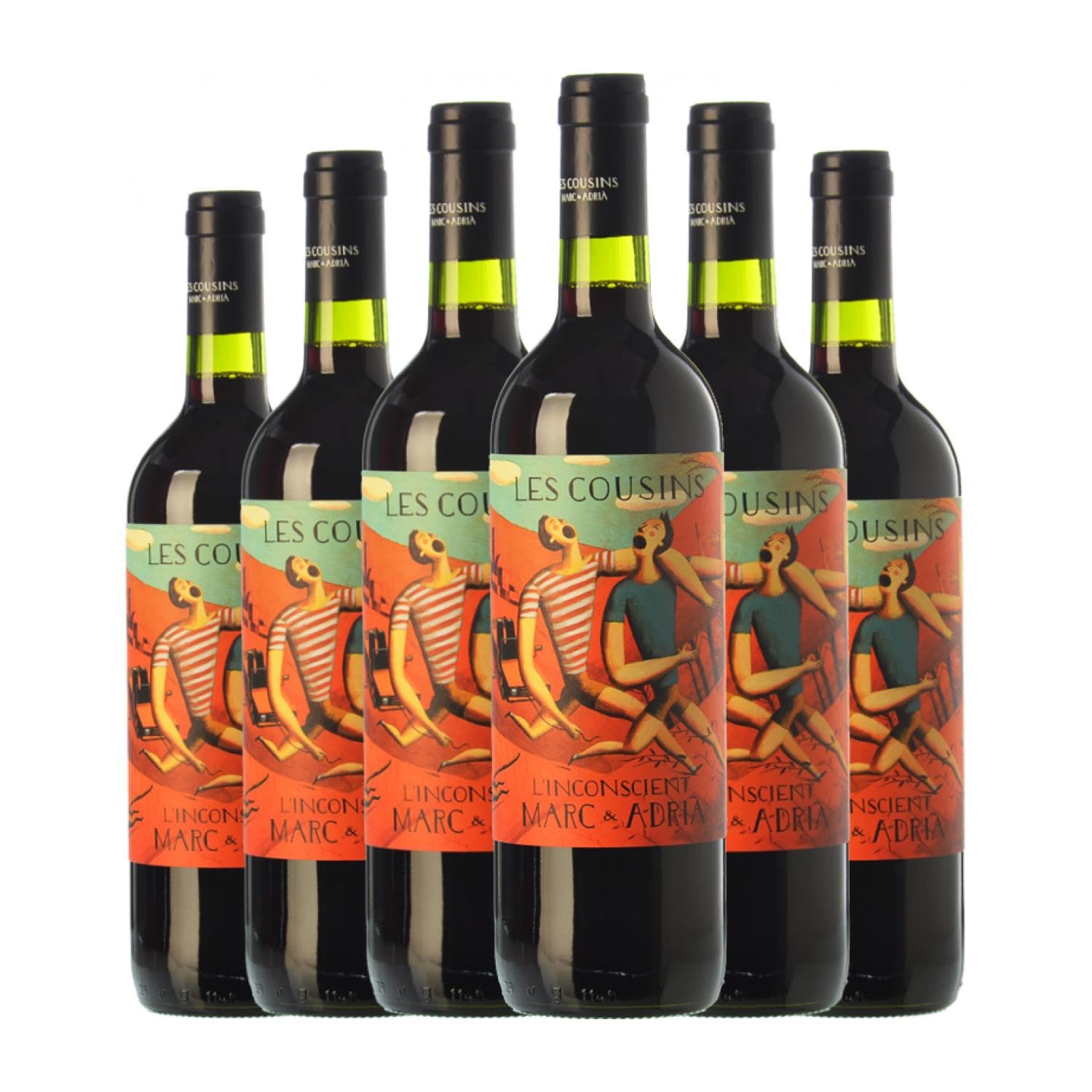 Les Cousins L'Inconscient Priorat Crianza 75 cl Vino tinto (Caja de 6 Botellas de 75 cl)