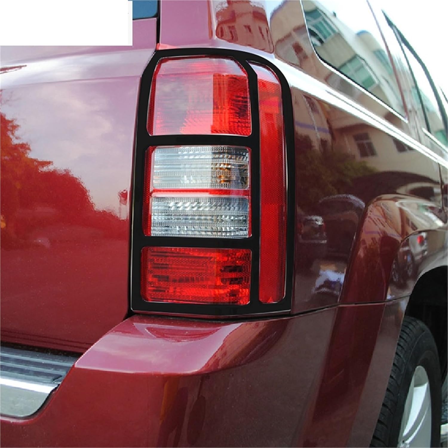 ABS Exterior Rear Tail Light Protective Decoration Cover Compatible For Jeep Patriot 2011-2016 Car Accessories
