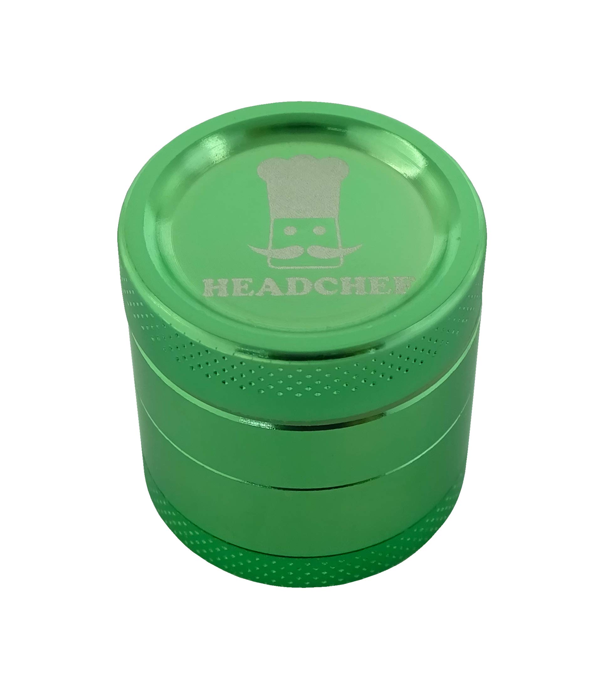 Headchef Green Classic Herb Grinder 4-Piece, Size 30 Mm,