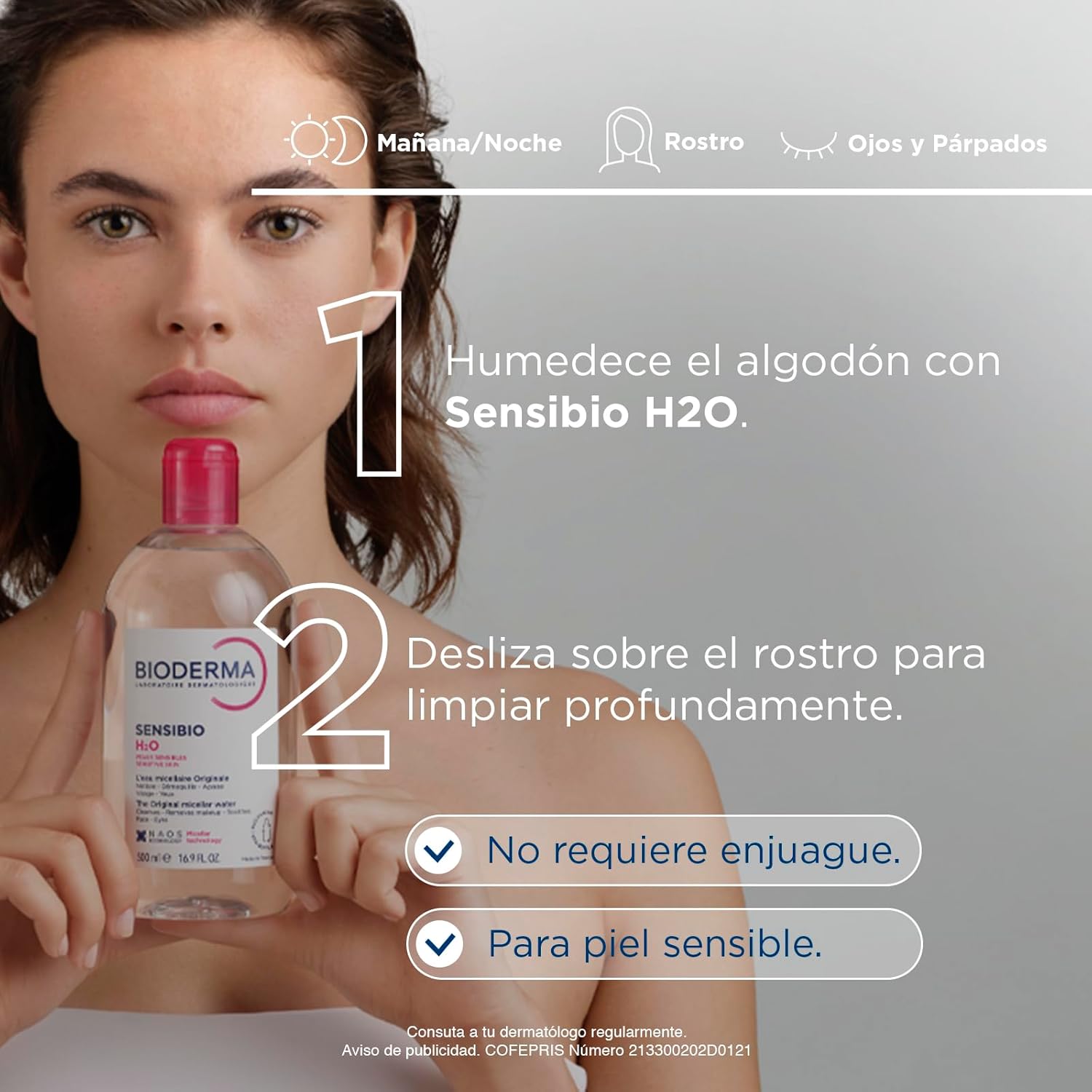 Bioderma - Sensibio - H2O Misel Su - Makyaj Temizleyici - Hassas Ciltler İçin Yüz Temizleyici