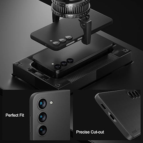 Miniatura 5 de memumi Funda ultradelgada para Samsung Galaxy S23, súper ligera de 0.012 in mate duro contraportada para Galaxy S23, funda delgada para teléfono