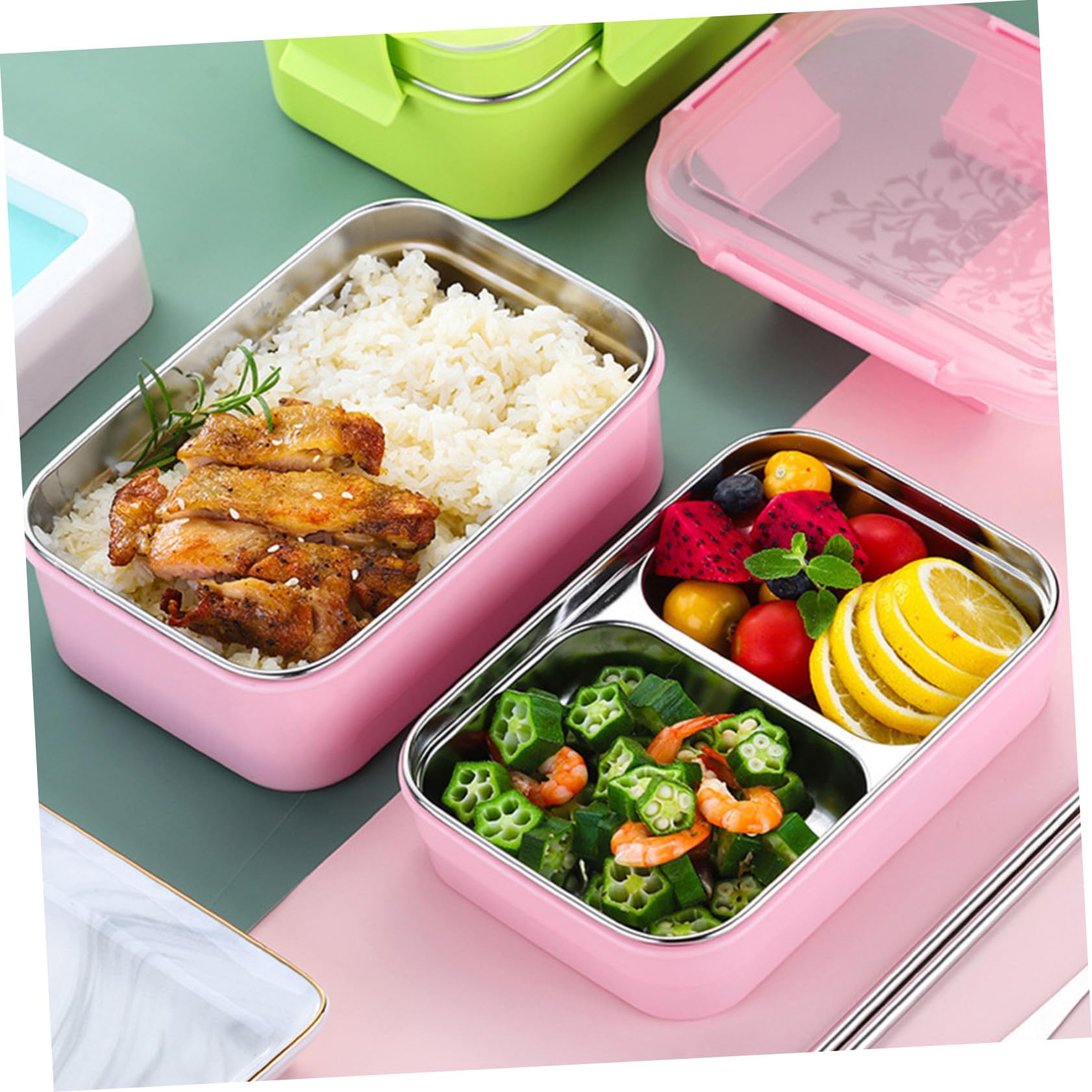 DOITOOL Boîte à Lunch Thermique en Acier Inoxydable 304 à Double Couche