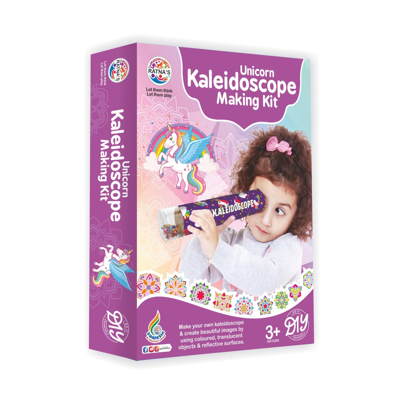 Art and Crafts Unicorn Kaleidoscope Making Kit Play Set for Kids (Multicolour) (B0DFYVH39G) Amazon Price History, Amazon Price Tracker