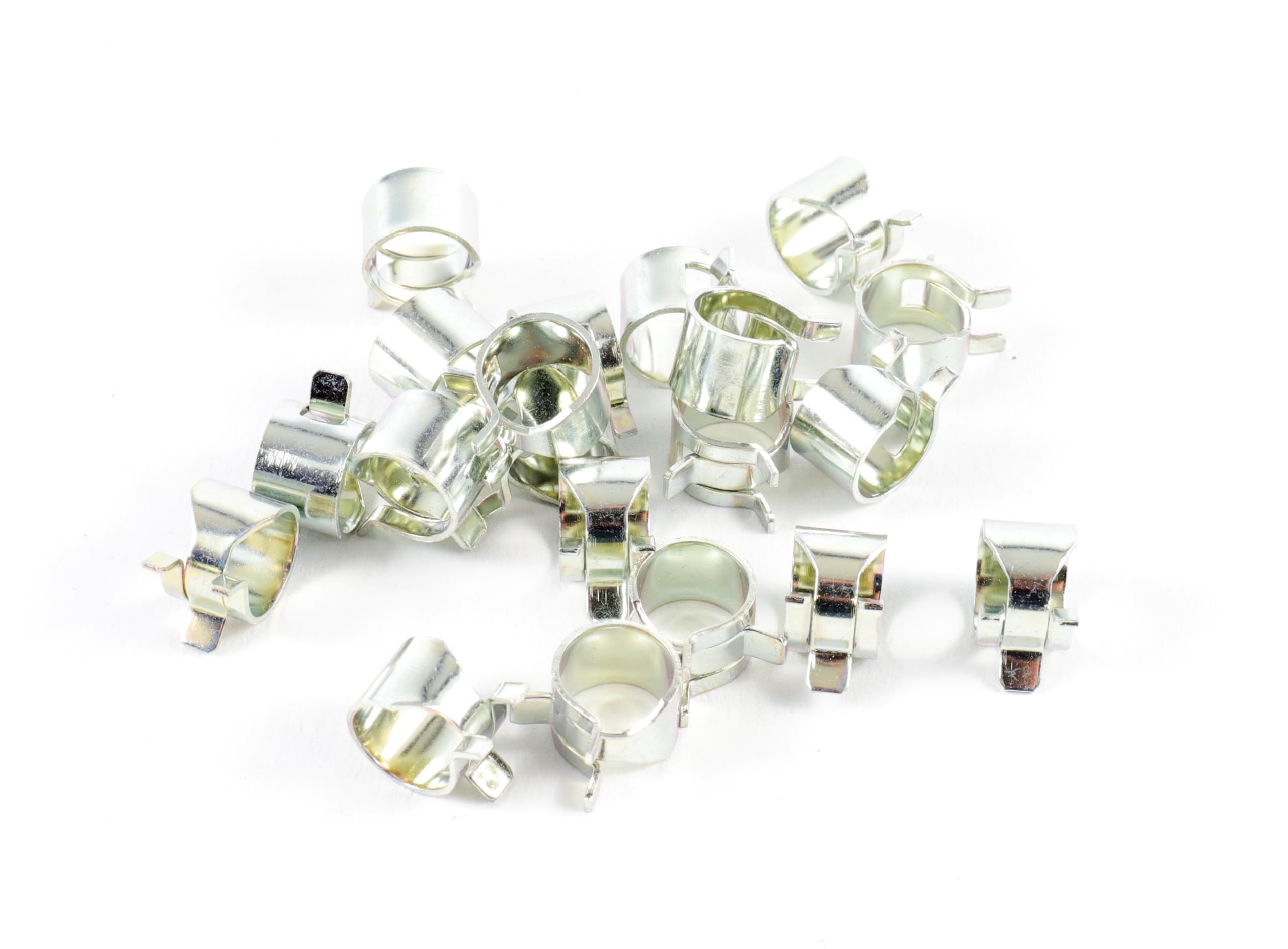 Hi Level 10mm Petrol Pipe Clamps – Spring Hose Clips for 6mm to 9mm Fuel Lines – Zinc-Plated Steel, Corrosion-Resistant, Leak-Proof Fit for Motorcycles, Scooters, ATVs & Small Engines