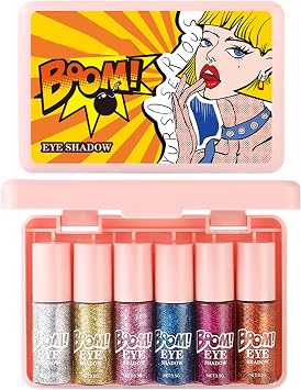 Liquid Eyeshadow - Colorful Sparkly Liquid Eyeshadow | Smudge-Proof Beauty Accessories, Makeup Supplies for Festival Party Daily