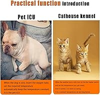 Vista 7 de Caja de incubadora de mascotas para perro, criador de mascotas grande para perros con calefacción, incubadora inteligente para cachorros, caja