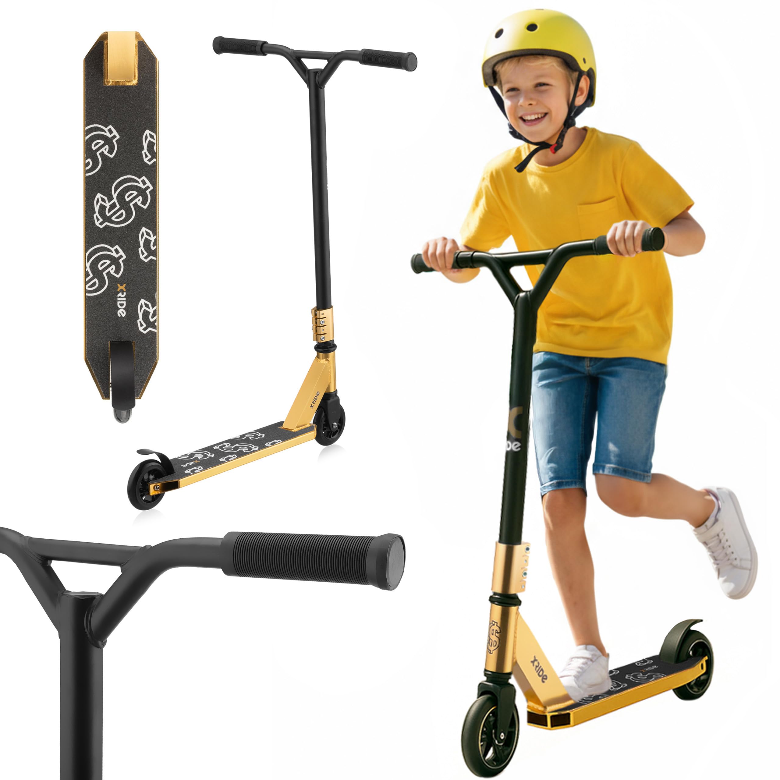 Patinete de Acrobacias Para Niños y Adultos Con Rodamientos ABEC 9 - Profesional, Plegable, Urbano - A Partir de 8 Años