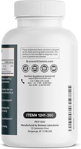 Miniatura 7 de Bronson Glicinato de magnesio 200 mg de alta absorción quelado tamponado suave en el estómago sin OMG, 360 cápsulas vegetarianas
