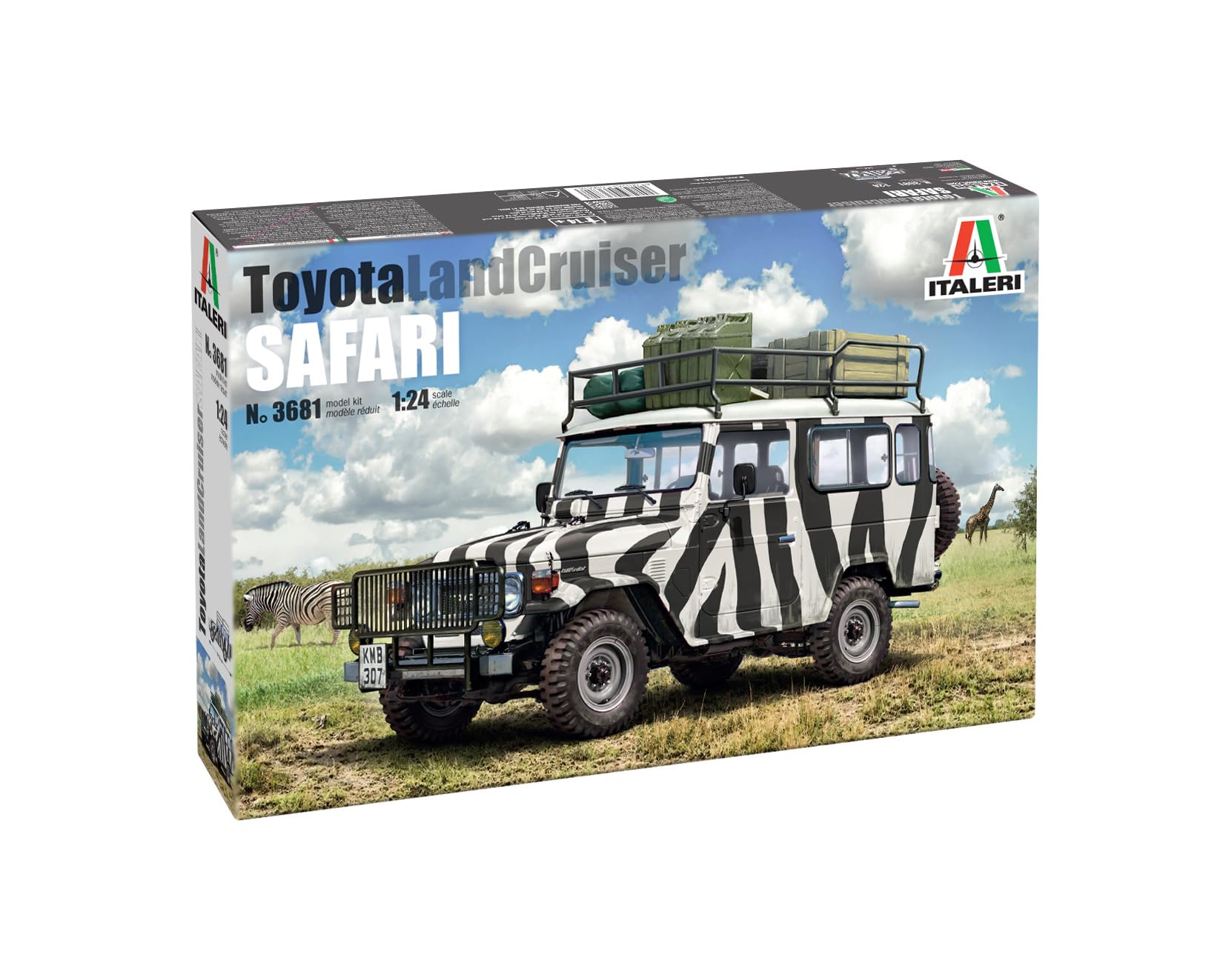 Italeri 3681 Toyota Land Cruiser Safari, scala 1:24, Plastic Model Kit/Modello in plastica da montare