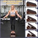 ABCDLIFE Adjustable Wooden Slant Board for Calf Stretching gallery image