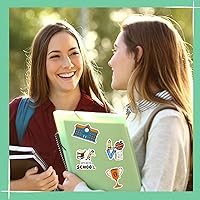 Vista 6 de 200 Pcs School Stickers Back to School Stickers Students Teacher Science Decorations for Scrapbook Laptop Water Bottles Waterproof Classroom DIY