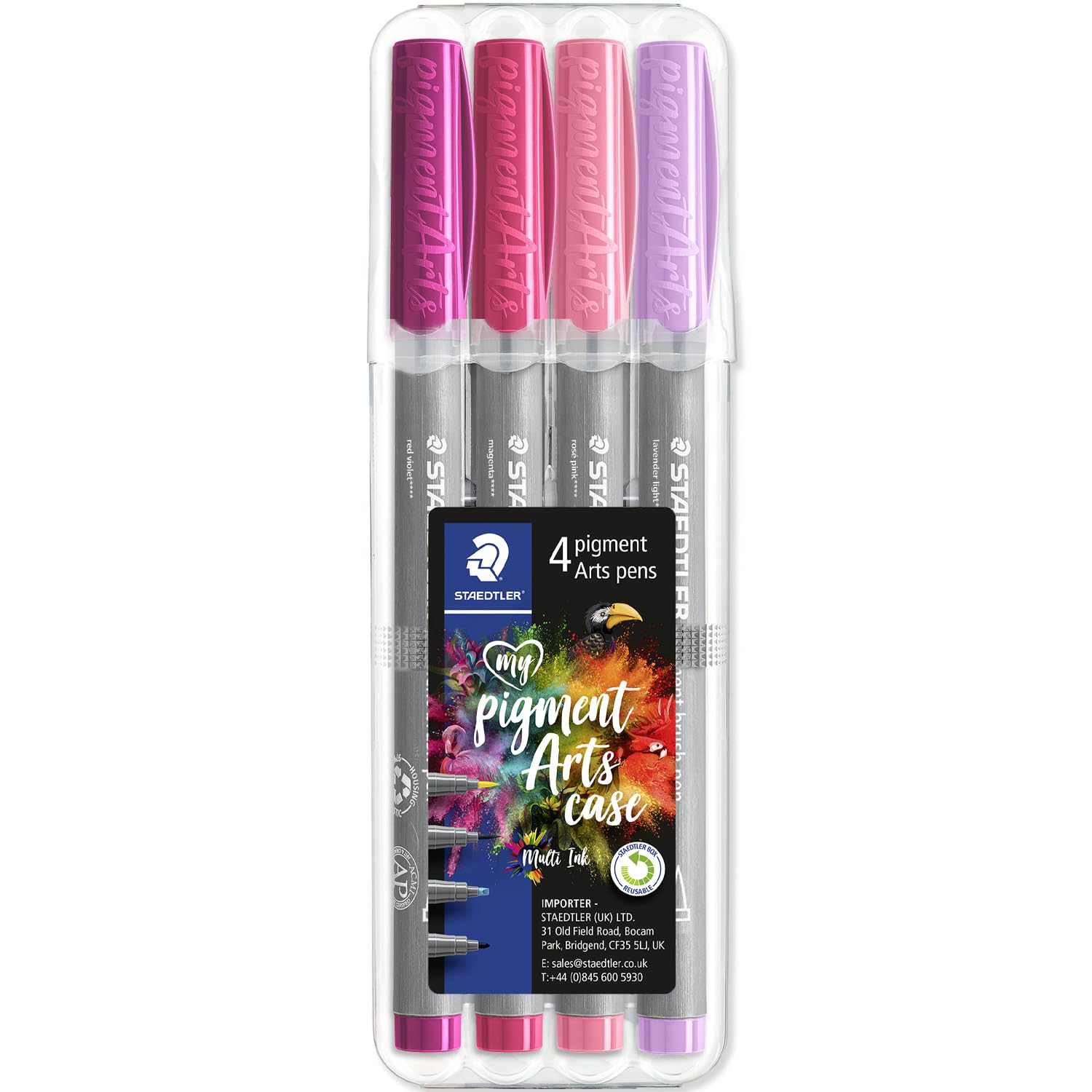 STAEDTLER 371 Pigment Brush Pens, Assorted