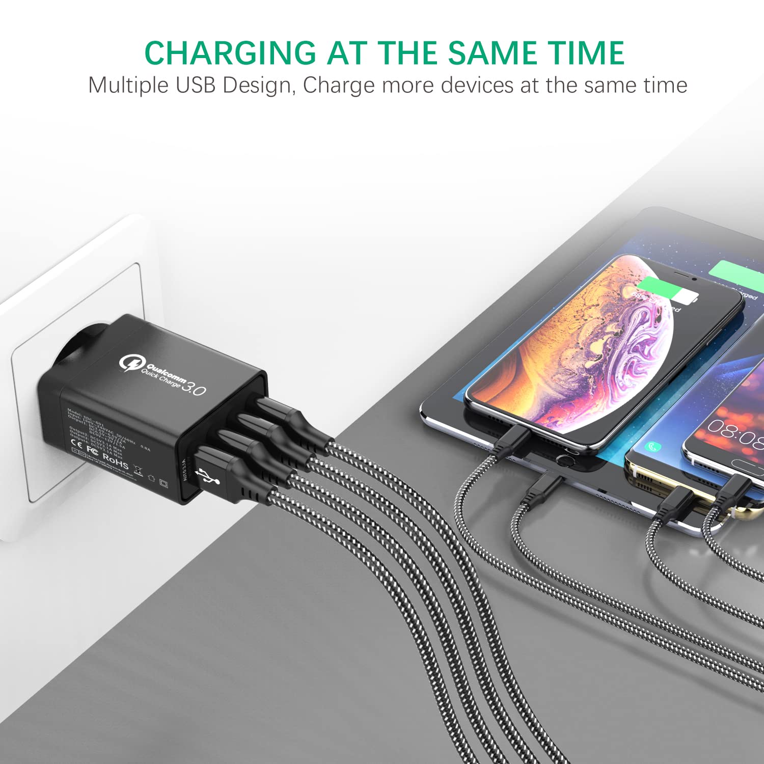 Samsung Chargeur Secteur Rapide 25W Blanc, USB Type C sans câble